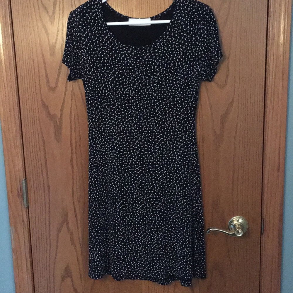 Black flowy swing dress